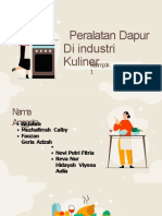 Peralatan Dapur Di Industri Kuliner: Kelompok 1