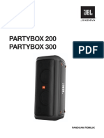 JBL Party Box 200 300 Owners Manual ID