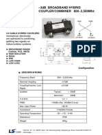 3Db Broadband Hybrid COUPLER/COMBINER 800 2,500Mhz: Ls Cable Hybrid Couplers