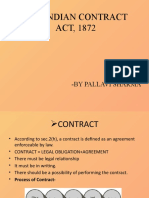 The Indian Contract ACT, 1872: - by Pallavi Sharma