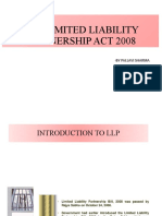 The Limited Liability Partnership Act 2008: - by Pallavi Sharma