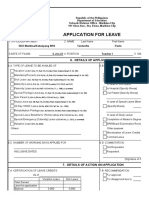 Application For Leave