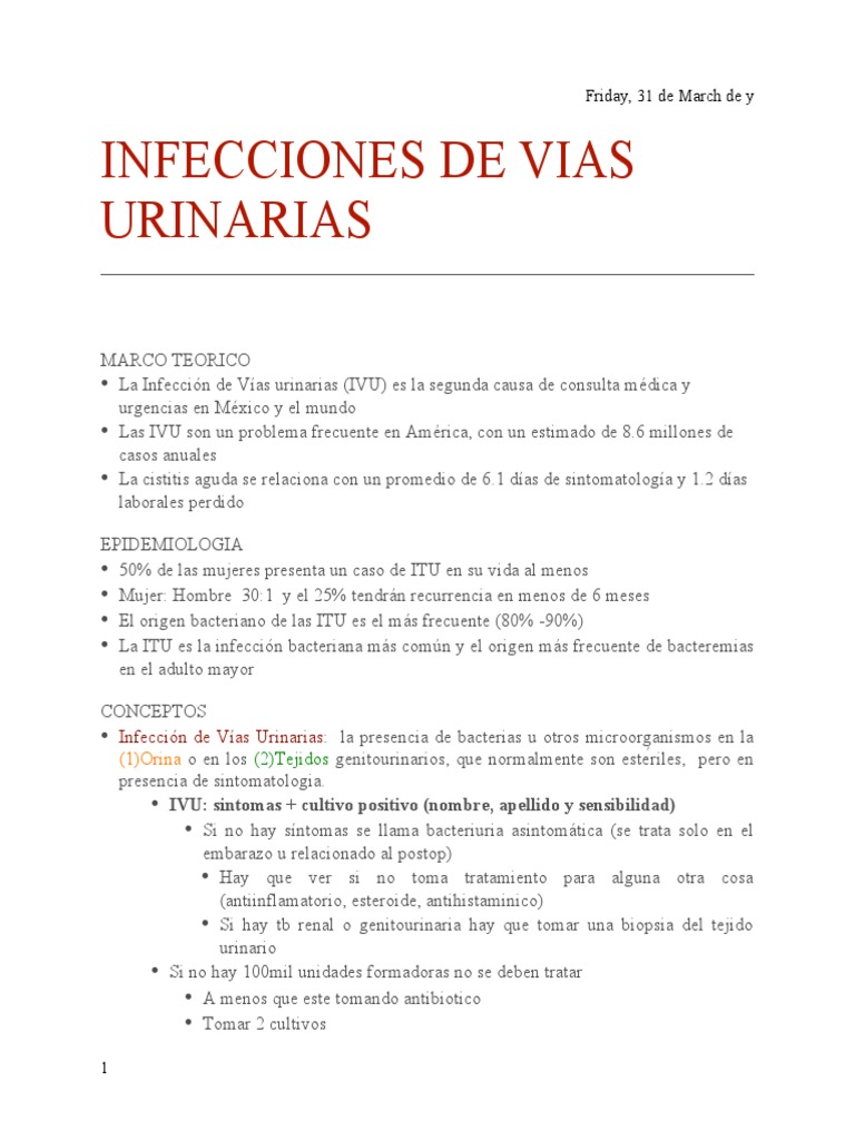 IVU - Urologia Apuntes | PDF | Infección del tracto urinario ...
