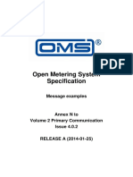 Open Metering System Specification: Message Examples