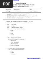 Soal US SD - Bahasa Inggris - WWW - Kherysuryawan.id