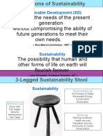 Sustainable Development (SD) : - Brundtland Commission, 1987