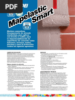 Ficha Técnica de Mapelastic Smart | PDF | Hormigón | Mortero (Albañilería)