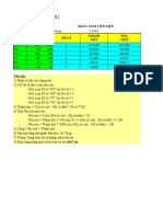 Bài Thực Hành Excel Số 7 Bảng Tính Tiền Điện Hệ Số Loại SD Chỉ Số ĐẦU Chỉ Số Cuối Thành Tiền PHỤ Trội