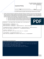 Problem Sets A: T-CPET121LA - Introduction To Computational Thinking