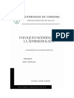 ENFOQUES MORDENOS DE LA ADMINISTRACION Ensayo