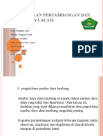 Pengelolaan Pertambangan Dan Sumber Daya Alam