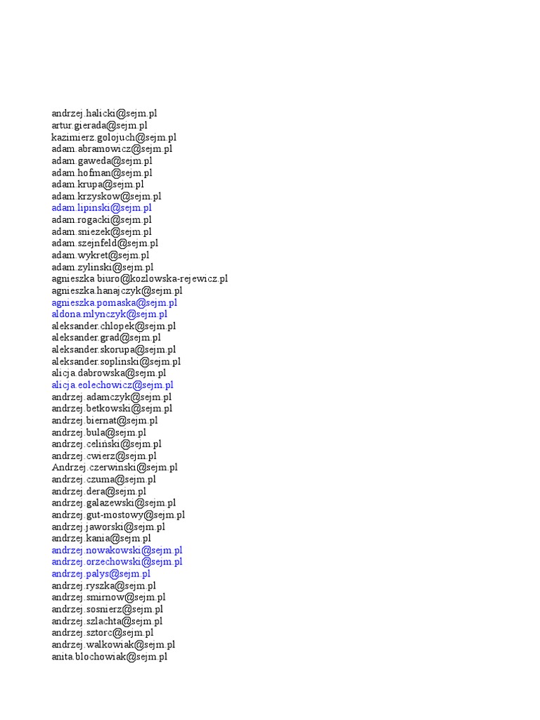 ADRESY I TELEFONY intelligence overview