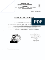 Police Certificate: DRSRBLCR