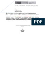 Solicitud de Acreditación Del Cumplimiento Del Compromiso de Servicio Al Perú