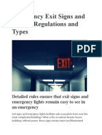 Emergency Exit Signs and Lights