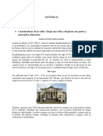 Historia Iii Tema 1: Características de Su Estilo. Elegir Una Villa y Desglosar Sus Partes y Principales Elementos