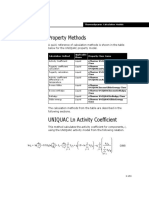 Property Methods: Thermodynamic Calculation Models