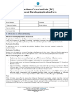 Advanced Standing Application Form - v1.0 - Updated