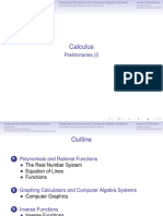 Calculus: Preliminaries (I)