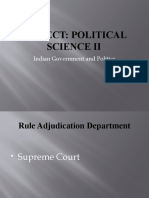 Subject: Political Science Ii: Indian Government and Politics