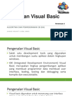 Pegenalan Visual Basic: Algoritma Dan Pemrograman 2B (Ka)