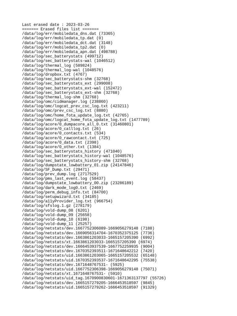 Erased log by sos download free pdf text file computer data