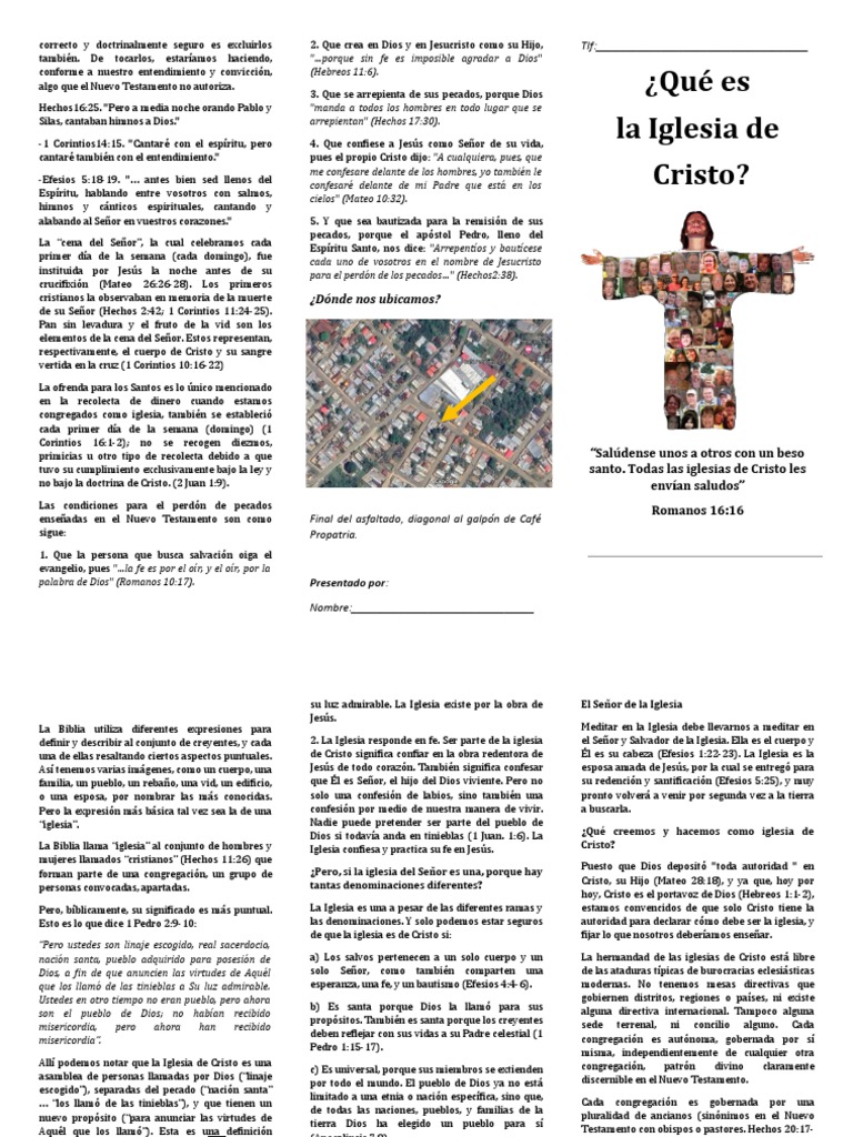 La Iglesia de Cristo según la Biblia | PDF | Cristo (título) | Iglesia ...