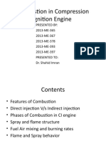 Combustion in Compression Ignition Engine