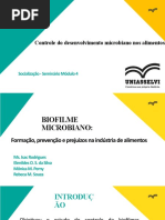 Controle Do Desenvolvimento Microbiano Nos Alimentos: Socialização - Seminário Módulo 4
