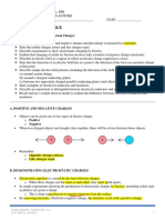 LEARNING OUTCOMES (Electrical Charge)