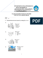 Ulangan Harian Bahasa Inggris Unit 2 Kelas 3