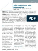 Pediatric Outcome in Rhesus Hemolytic Disease Treated With and Without Intrauterine Transfusion