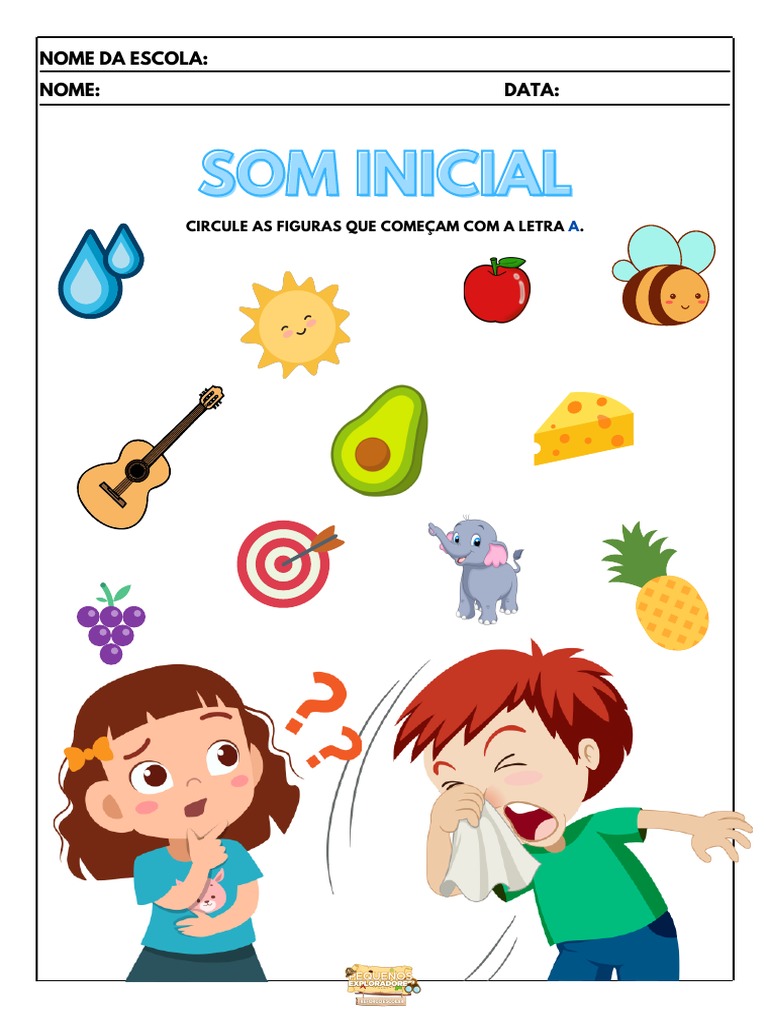 Atividades de Aliteração com Vogais | PDF