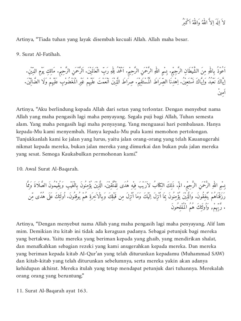 Teks Talqin Mayit Lengkap dan Artinya | PDF