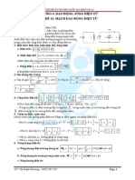 Chương 4. Dao Động, Sóng Điện Từ Chủ Đề 14. Mạch Dao Động Điện Từ