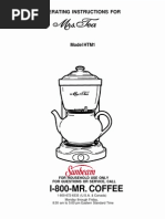 Download Mrs Tea Operating Instructions HTM1 by Dianna Dowd-Lebow SN63519642 doc pdf