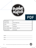 Eoht Arithmetic Test Year 5