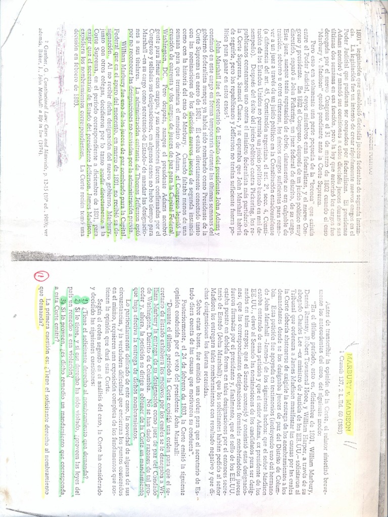 Marbury Vs Madison PDF