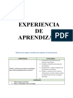 Experiencia DE Aprendizaje: Elaboramos Juegos Mentales para Agilizar El Razonamiento