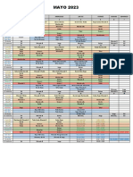 Horario MAYO 2023