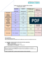 Cronograma Bloque de Formación Común 1º Semestre 2023: Metodología I Inglés I Epidemiología DDHH Y S. C