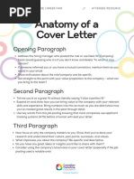 Anatomy of A Cover Letter: Opening Paragraph