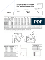 Submittal Data Information Submittal Data Information: Plus Two Multi-Purpose Valve Plus Two Multi-Purpose Valve