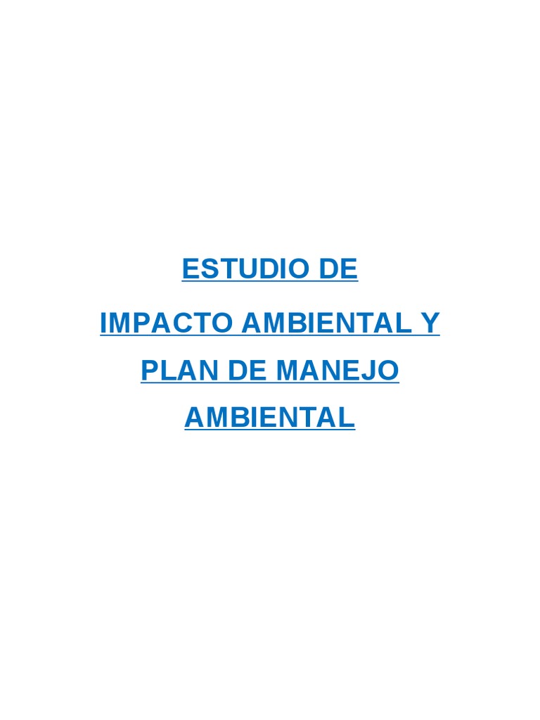 Estudio de Impacto Ambiental en Cusco | PDF | Clima | Evaluación de ...