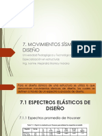 Movimientos Sísmicos de Diseño