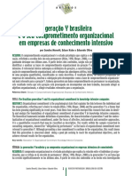 A Geração Y Brasileira e o Seu Comprometimento Organizacional em Empresas de Conhecimento Intensivo.
