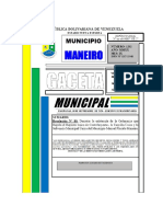GACETA #1202ordenanza Sobre Registro, Taquilla y Solvencia Unica Municipal. Maneiro (Sep 2020) PDF