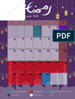 Kalender Ramadhan Tulisan Putih