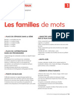 Les Familles de Mots