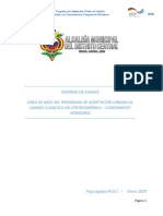 Informe de Avance Línea de Base Del Programa de Adaptación Urbana Al Cambio Climático en Centroamérica - Componente Honduras